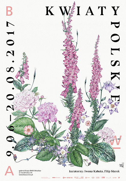 Plakat wystawy Kwiaty Polskie